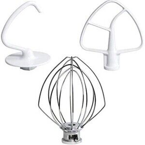 3 Pack Mixer Attachments Set for Kitchenaid 4.5-5 Quart Tilt-Head Stand Mixers,